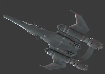 pbr次世代 科幻战斗机 雷鸟 宇宙飞船 飞船 简模 宇宙飞船 太空飞船