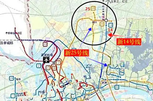 武汉地铁又要修改么,到天河的20号线,暂时只从黄陂到孝感吗?