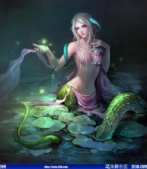 蛇女_xhishui作品_2d人物绘画_朱峰社区作品展示