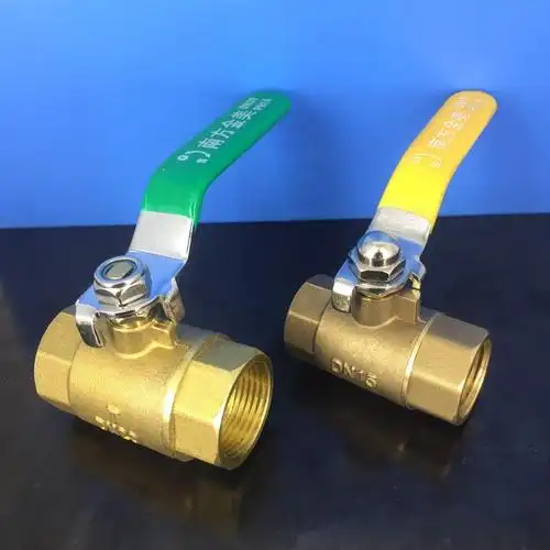 加厚铜球阀4分6分1寸2寸自来水阀水开关黄铜双内丝阀门dn15 20 25