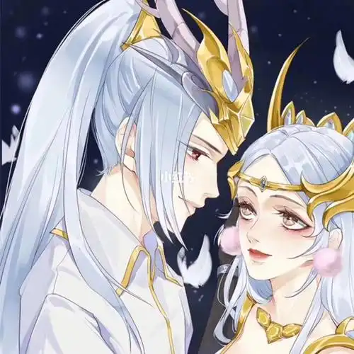 王者荣耀情侣头像《吕布·貂蝉》第一弹