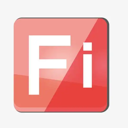 矢量手绘红色fi设计软件图标免