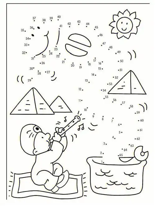 幼儿连线画连线图高级版