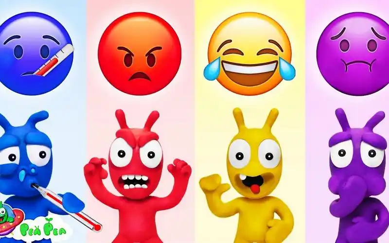 搞笑定格动画:豌豆挑战喜怒哀乐各种表情包,你最喜欢哪个?