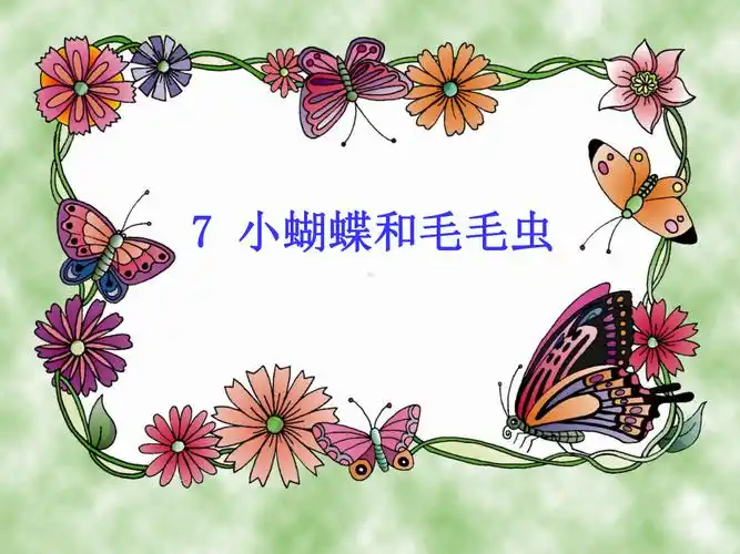小蝴蝶和毛毛虫全面版课件.ppt_第1页