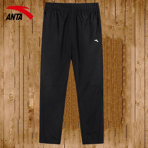 安踏运动裤男裤透气裤子男士跑步休闲裤冬季官方旗舰速干梭织长裤