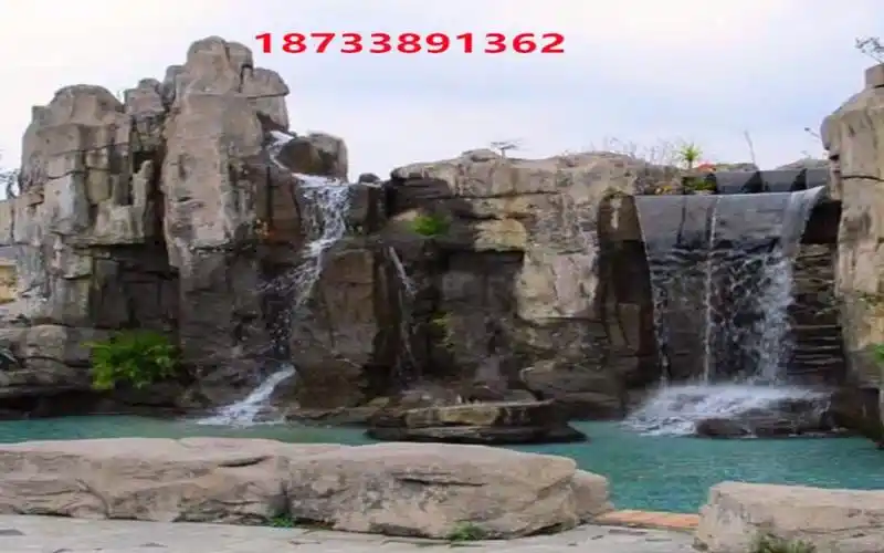 徐汇大型园林假山 高山流水的假山,假山流水瀑布