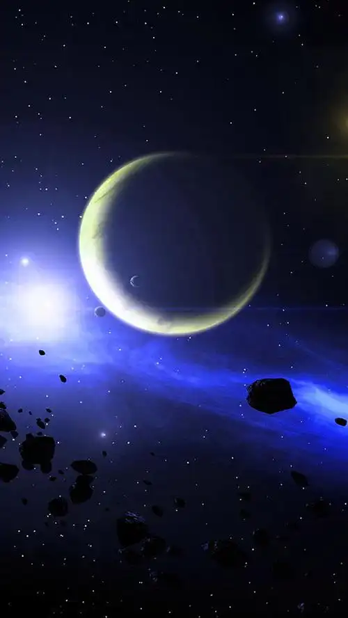 蓝色星球科技手机端h5背景图片免费下载_觅元素