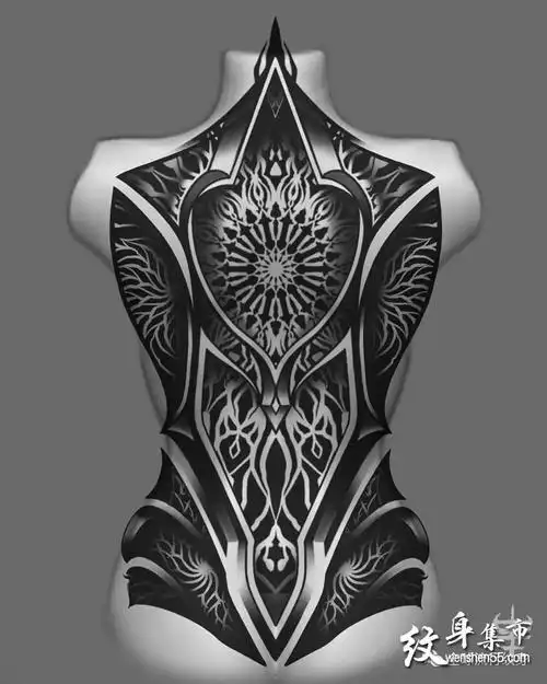 满背纹身满背纹身手稿满背纹身手稿图案