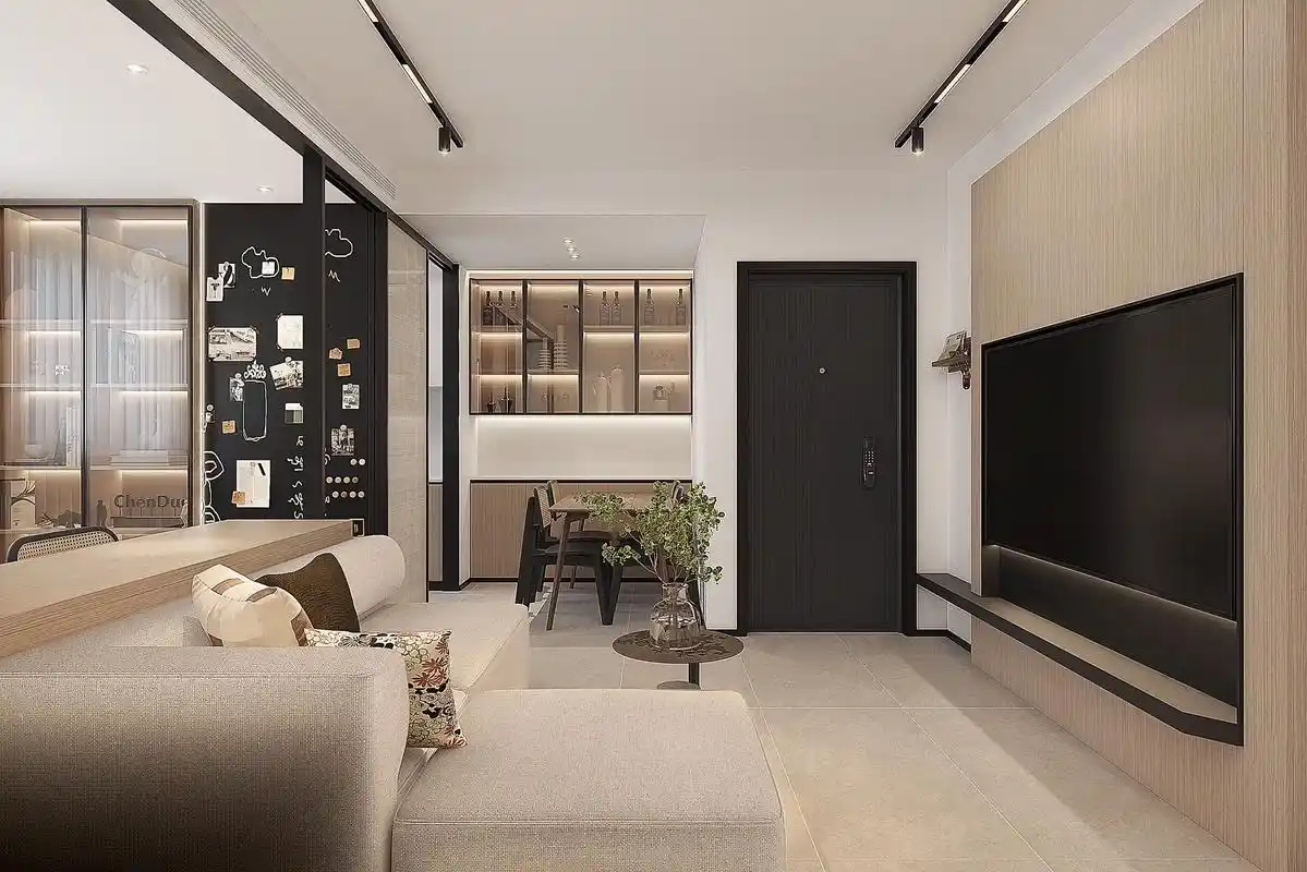 上海手枪式户型55平方案优化  业主为小年 - 抖音