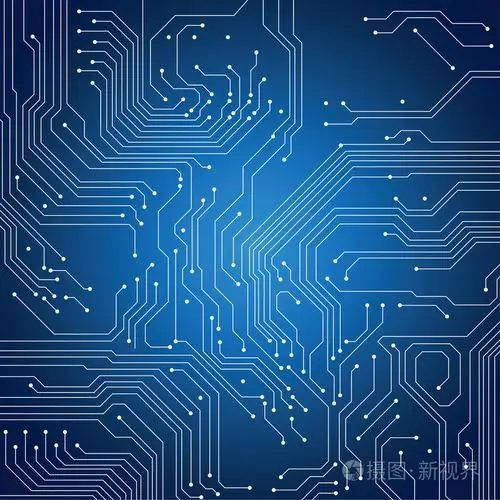 电路板的背景.矢量