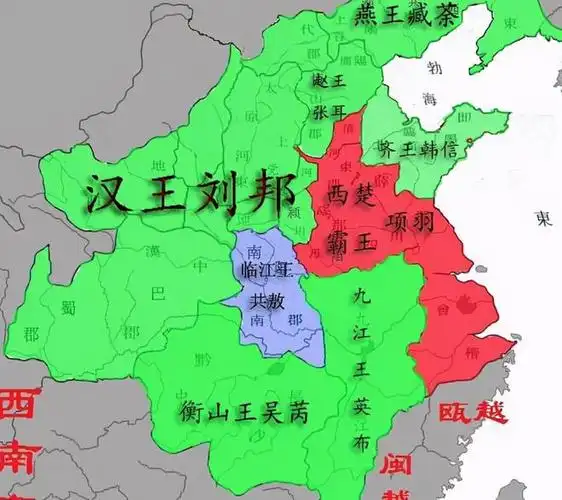 4张地图看看刘邦是如何在4年内打败项羽建立汉朝的