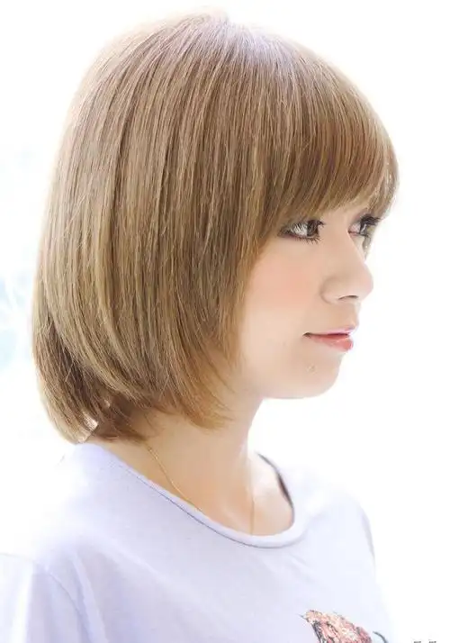 显脸瘦的时尚中短发波波头