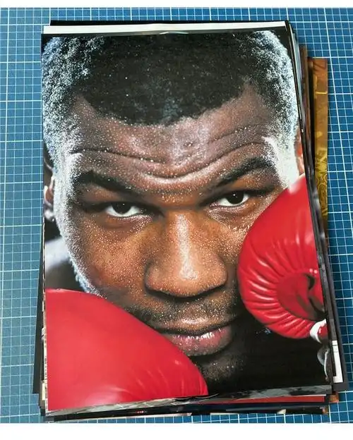 健身海报拳王迈克泰森海报拳击格斗搏击散打装饰挂画励志健身运动墙贴