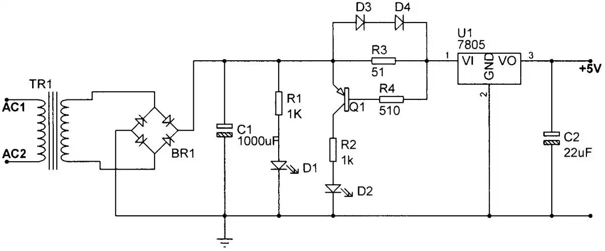 一种5v直流稳压电源