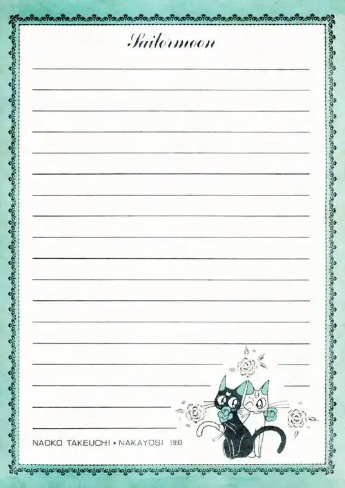 93美少女战士95小清新信纸93