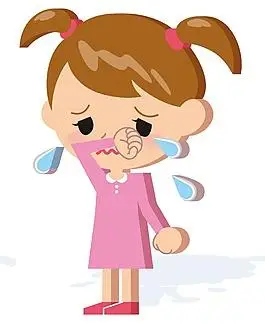 矢量儿童大哭