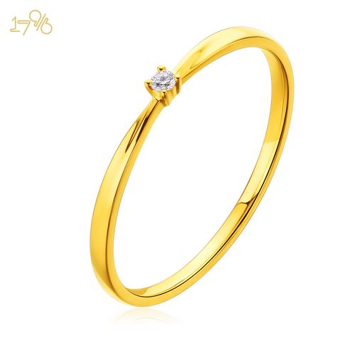 周大福17916时尚简约22k金钻石钻石戒指正品钻戒nu2195手饰