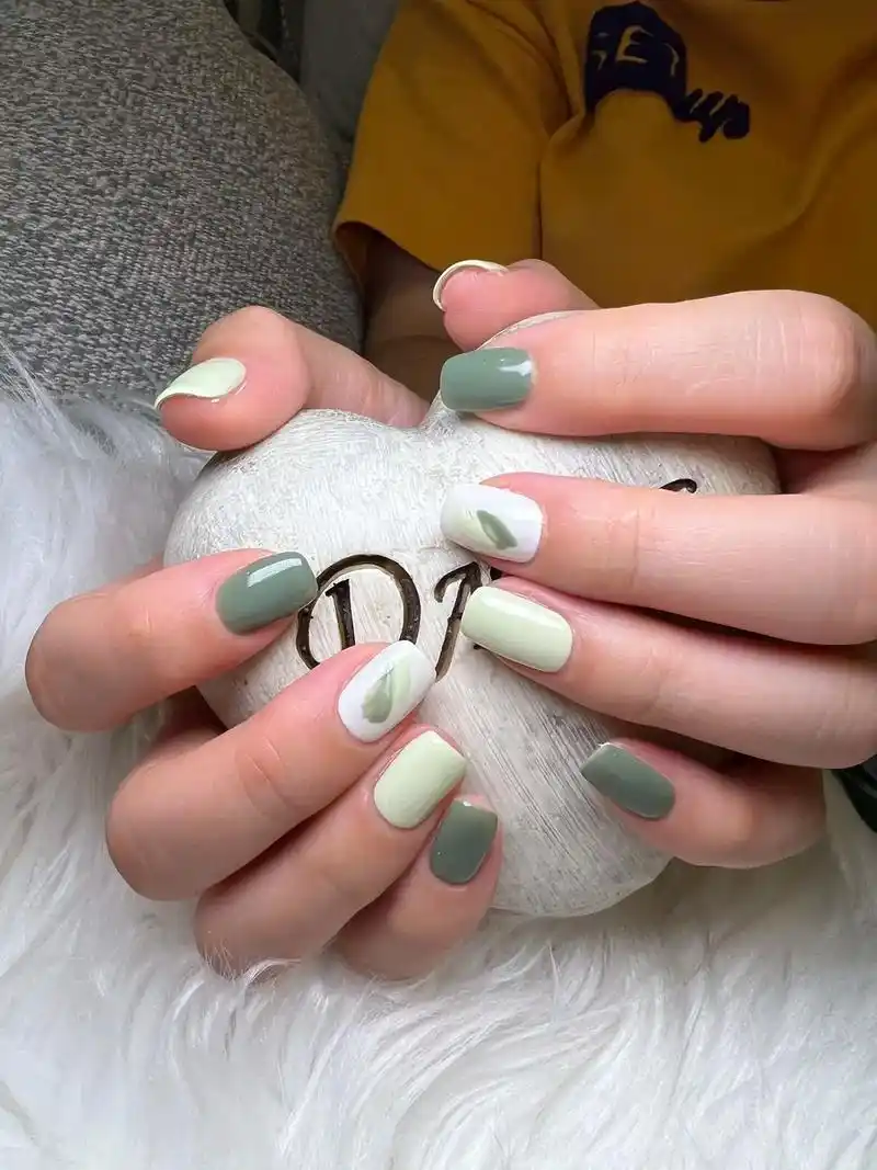 清爽的美甲.#仙女无法抗拒的美甲   指甲和睫毛才是你的底气 - 抖音