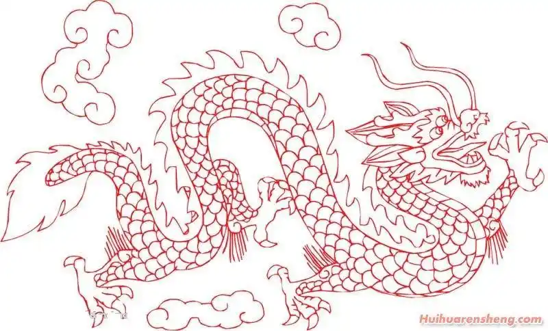 十二生肖龙简笔画图片龙简笔画法大全10
