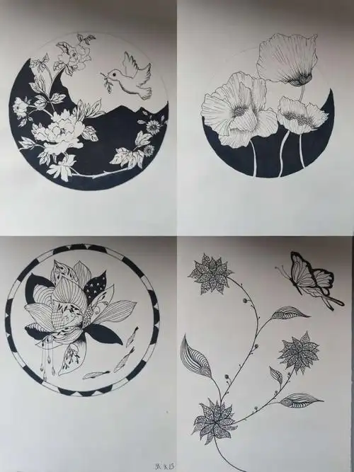 昆明学院美术与艺术设计学院(2018级服装一班《民族图案》作业(一)