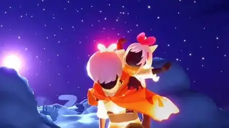 光遇 黑脸小绊爱太可爱了吧这个卡点动作yc不知