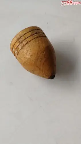 儿童玩具木头陀螺怀旧真品老货