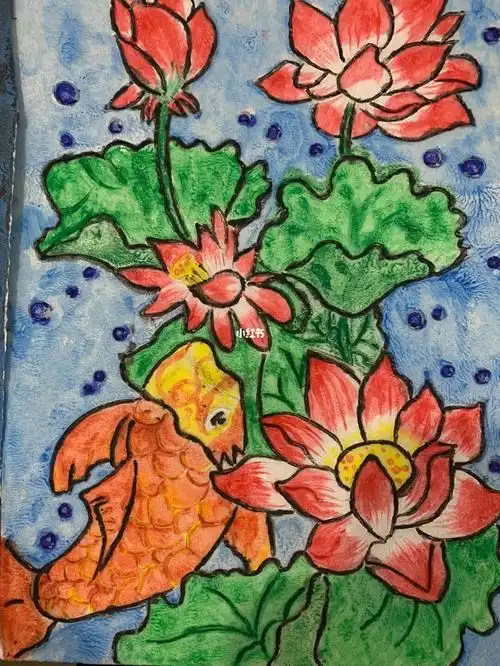 吹塑纸画画来了