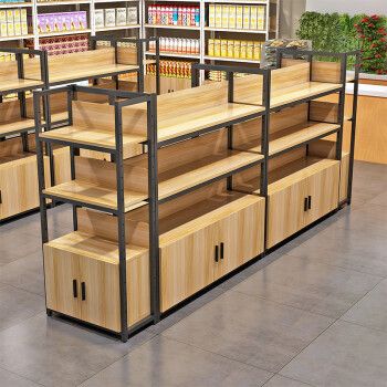 虎小虎 超市便利店货架中岛货柜展示柜双面单面展示架文具母婴店酒水