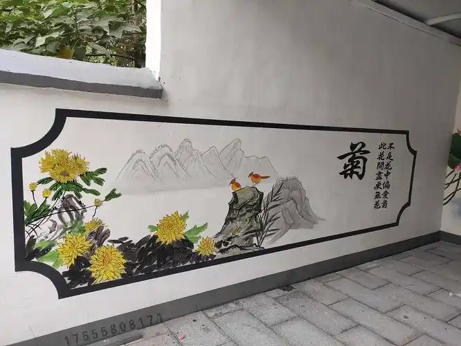 亳州小院墙绘彩绘绘画