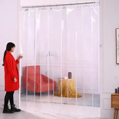 空调挡风板门帘移动门透明帘子隔热隔冷推拉隔断门帘