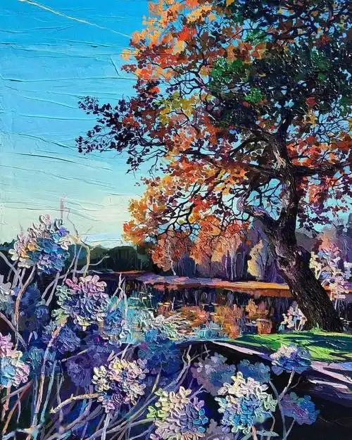 这些厚重的浪漫油画色彩美到让人移不开眼