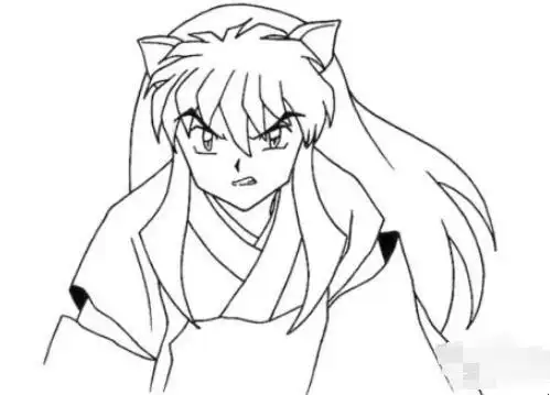 犬夜叉的简笔画怎么画