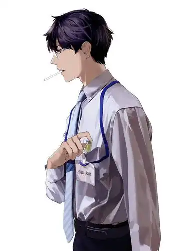 日本插画师analu画的西装革履