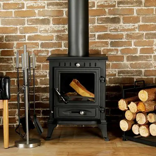 壁炉 真火燃木取暖美式铸铁独立式农村别墅民宿烧柴小型火炉家用