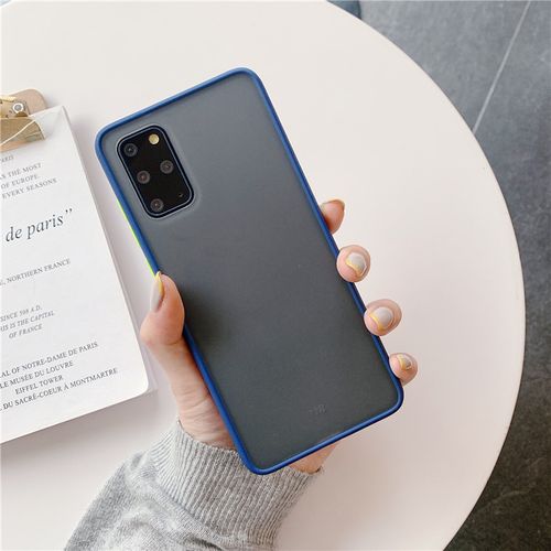 适用三星s20ultra简约透明磨砂肤感撞色手机壳s20 镜头全包防摔硅胶