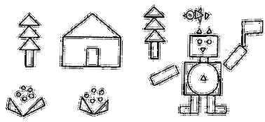 三角形帽子简笔画集各种几何图形简笔画各种图形组成的图案简笔画图形