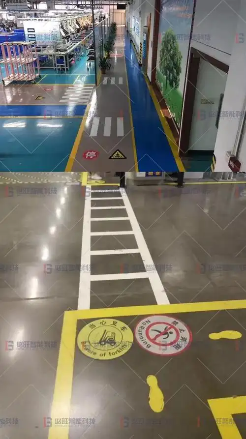 车间物流通道线地面导向线-地面标识