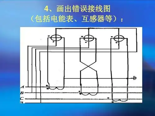 三相高压电能计量装置错误接线检查判断步骤ppt