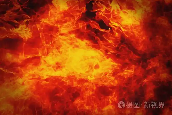 火的背景作为地狱和永恒折磨的象征