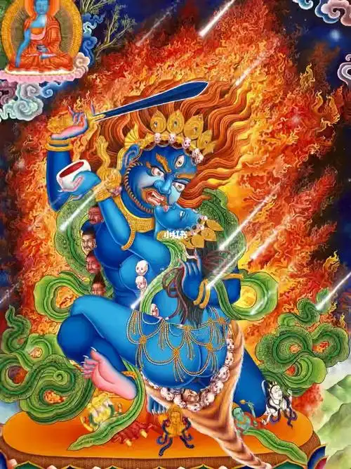 精品唐卡欣赏不动明王