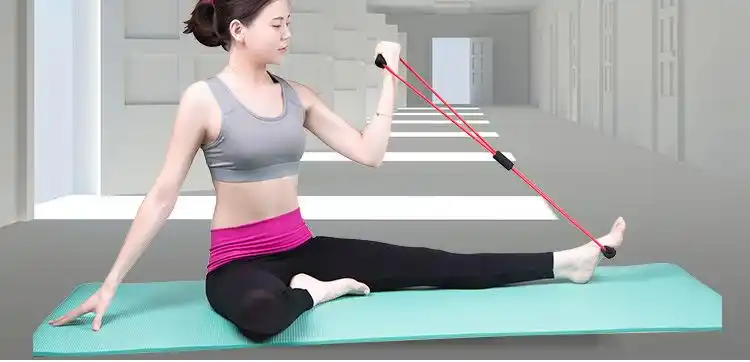 拉力绳八字拉力器女生开背扩胸瑜伽普拉提拉伸弹力带家用室内两条装