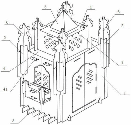cn205461010u_一种立柱式城堡失效