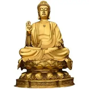 纯铜大日如来佛摆件释迦牟尼佛祖铜像佛陀毗卢遮那佛铜器摆件