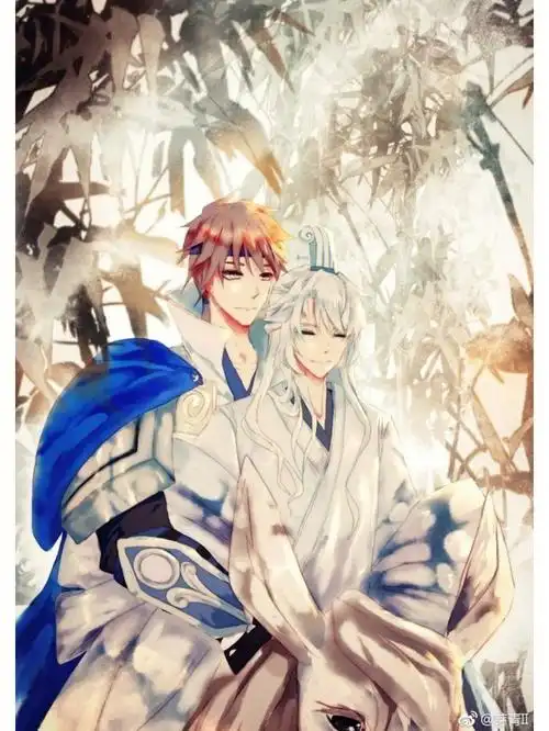 诸葛靠在他怀中,望着满林桃花.