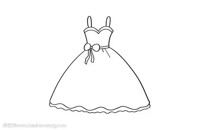 简笔画上衣和下裙的简笔画