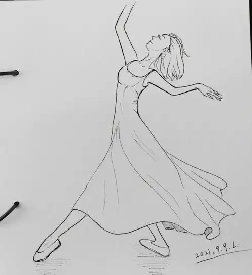 好好看的舞蹈手绘画