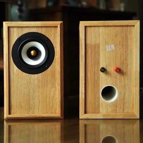 pw全频hifi无源小书架倒相发烧复古四寸手工hifi音箱