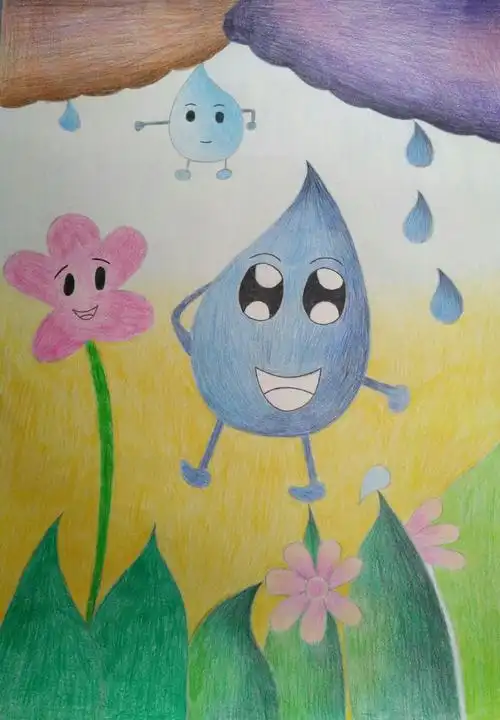 雨点儿简笔画雨点儿的简笔画