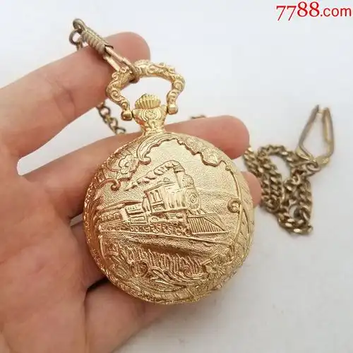 【全新】【火车头】geneva机械怀表【漂亮路易指针】【全数字刻度】